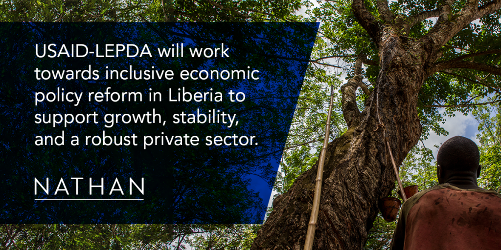 USAID-LEPDA will work towards inclusive economic policy reform in Liberia to support growth, stability, and a robust private sector.